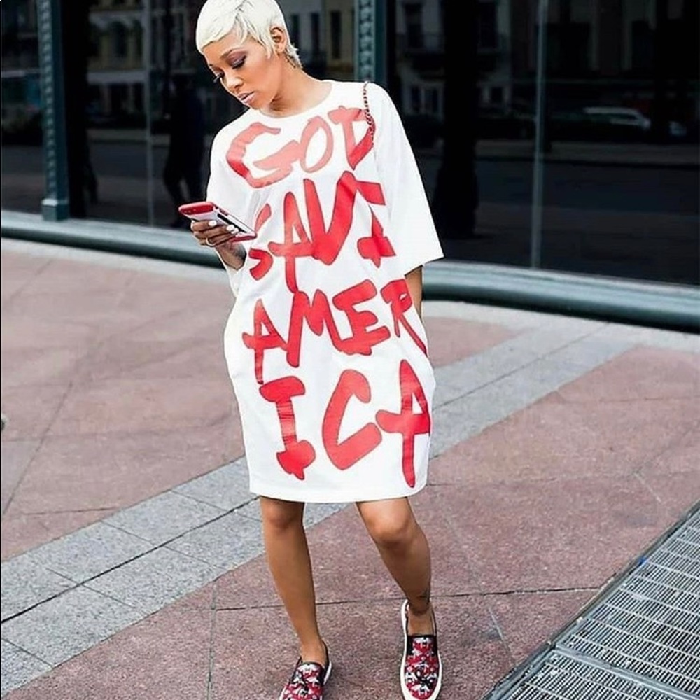 God Save America Teeshirt Dress